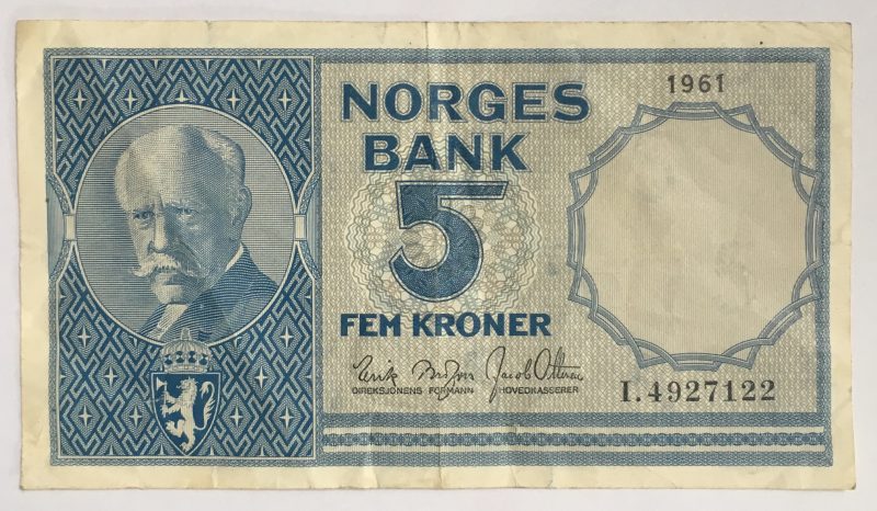 1961 I  5 kroner, 1