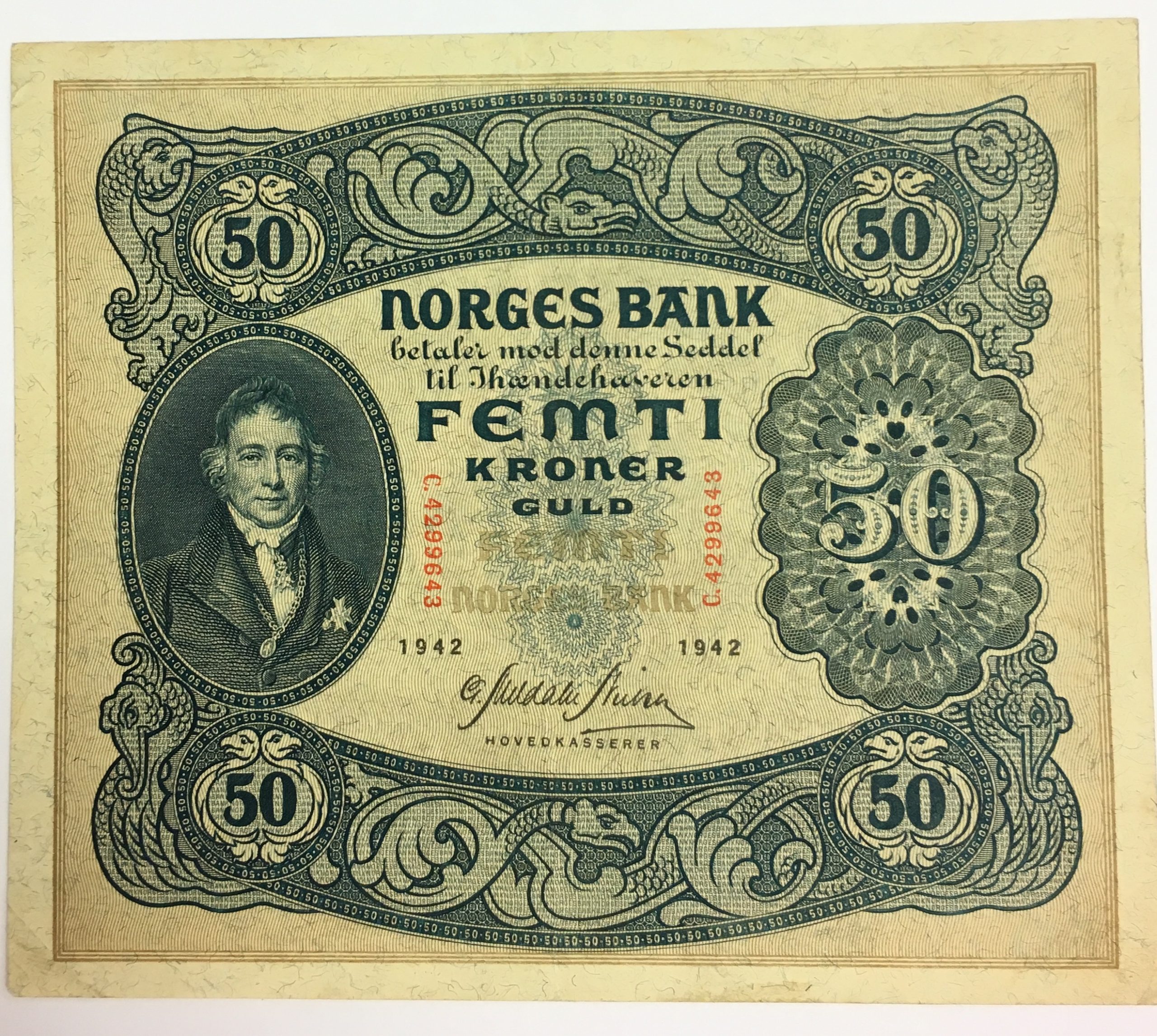 1942  C 50 kroner, 1