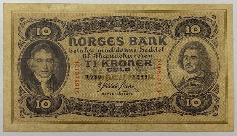 1939 10 kroner Æ.1079915, 1/1-