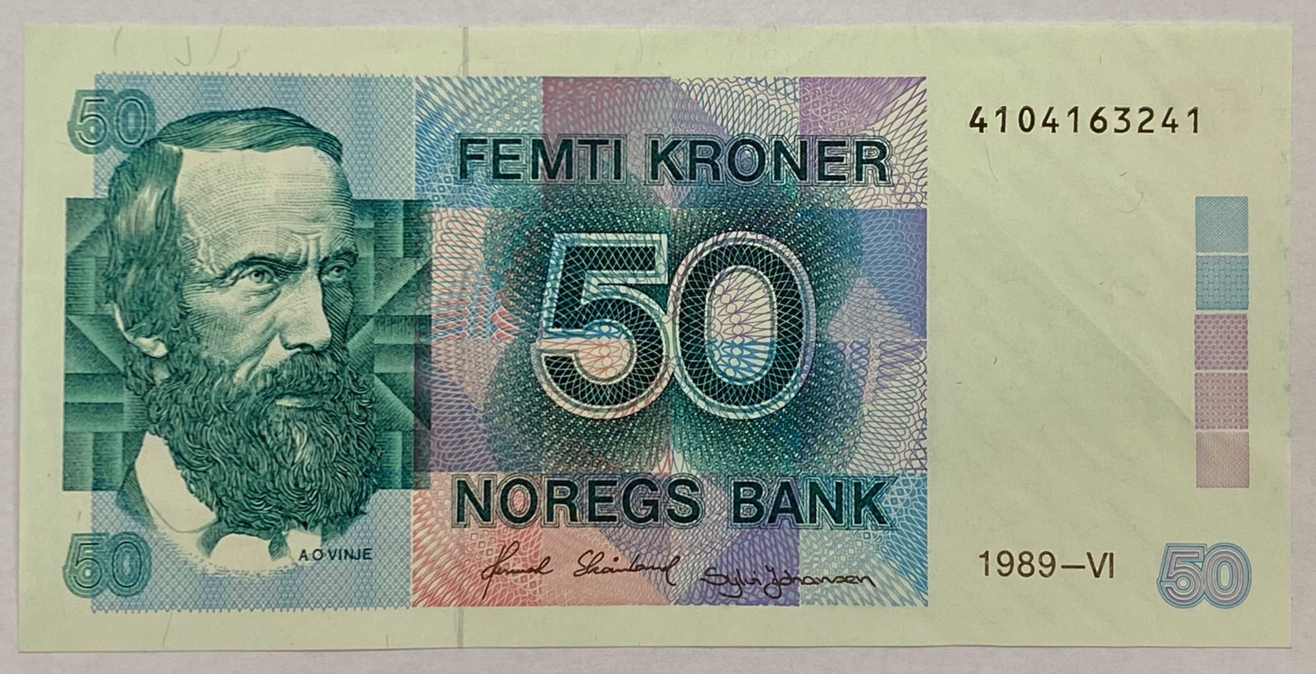1989-VI 50 kroner 4104163241 , 1+/01