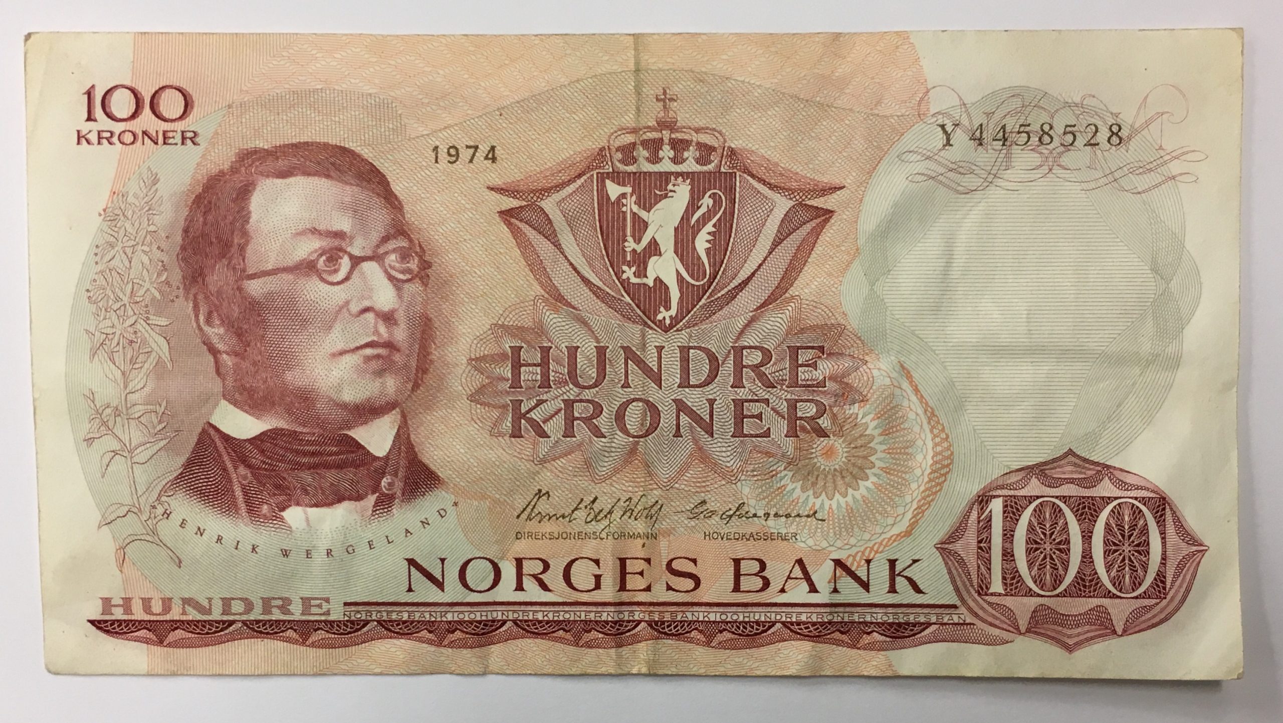 1974  Y 100 kroner, 1