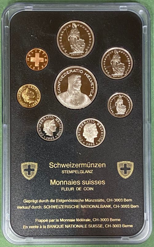 1995 Sveits myntsett, proof