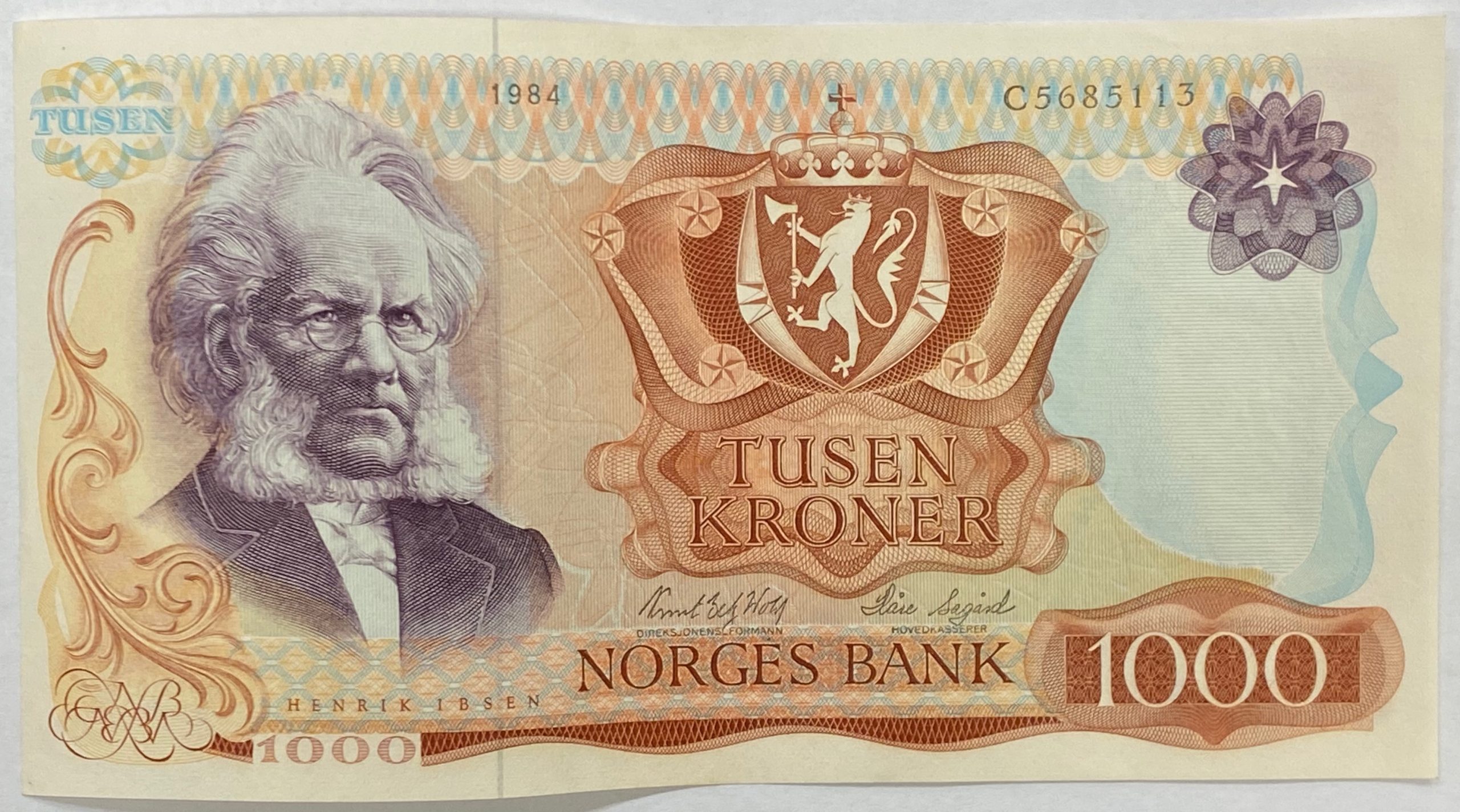 1984 1000 kroner C5685113, 1+
