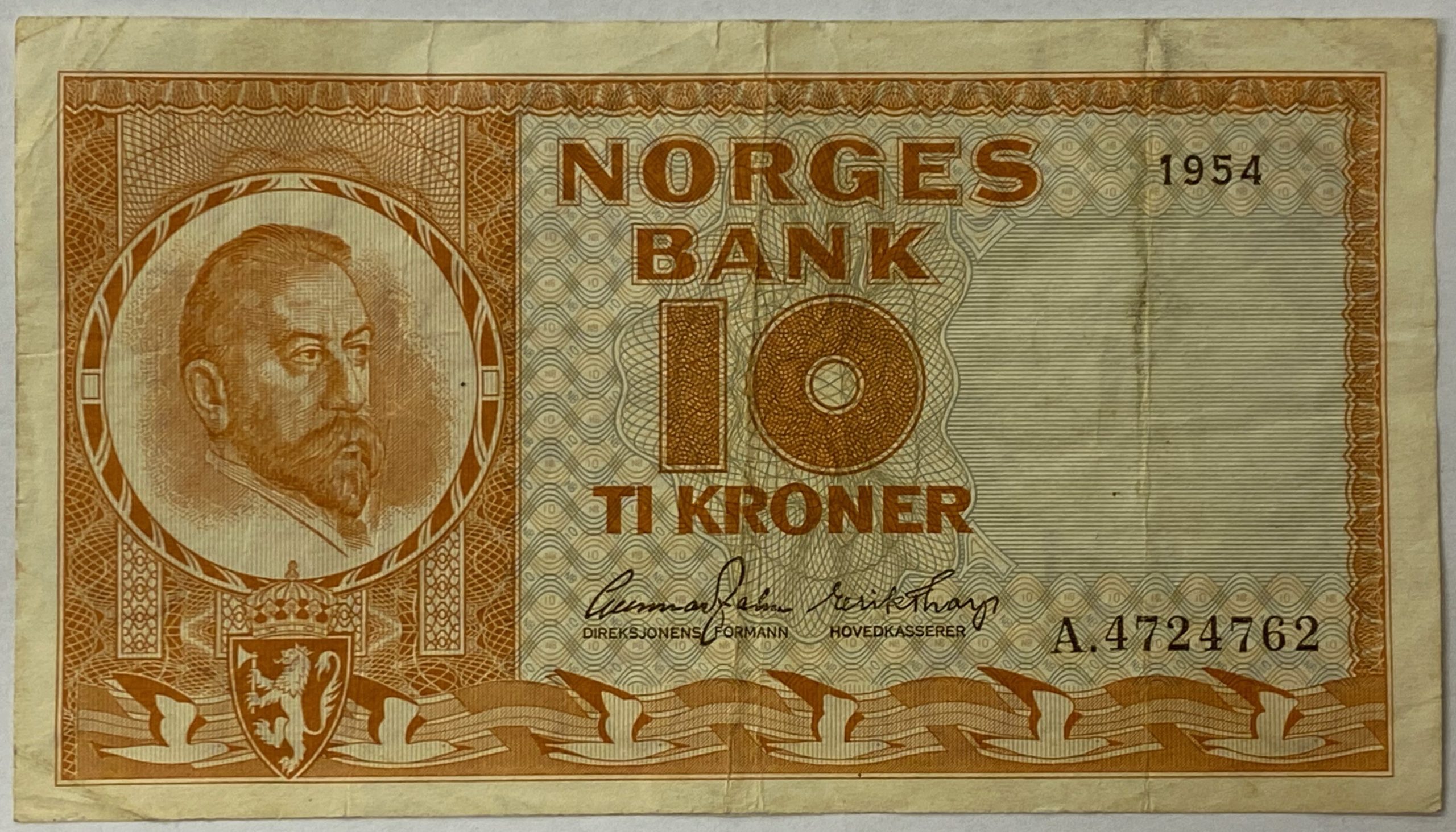 S 1954 10 kroner A.4724762, 1/1-