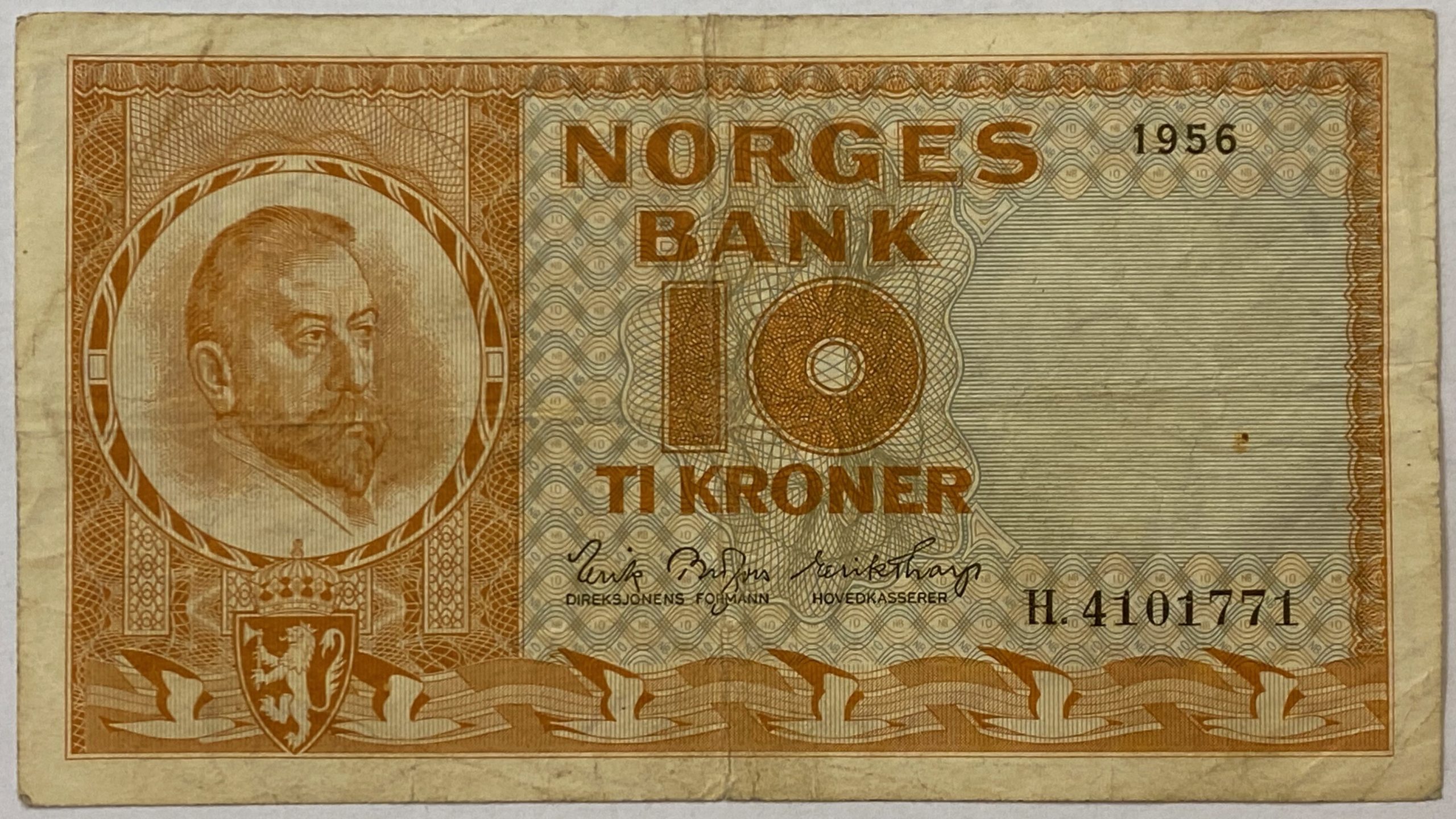 S 1956 10 kroner H4101771, 1-