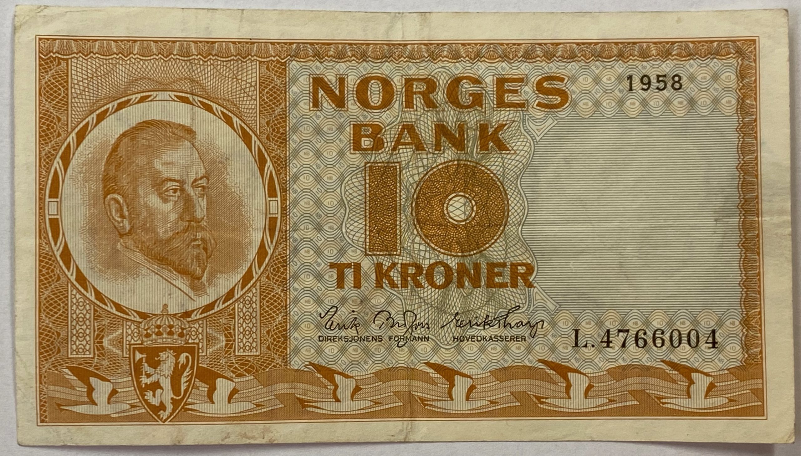 S 1958 10 kroner L.4766004, 1