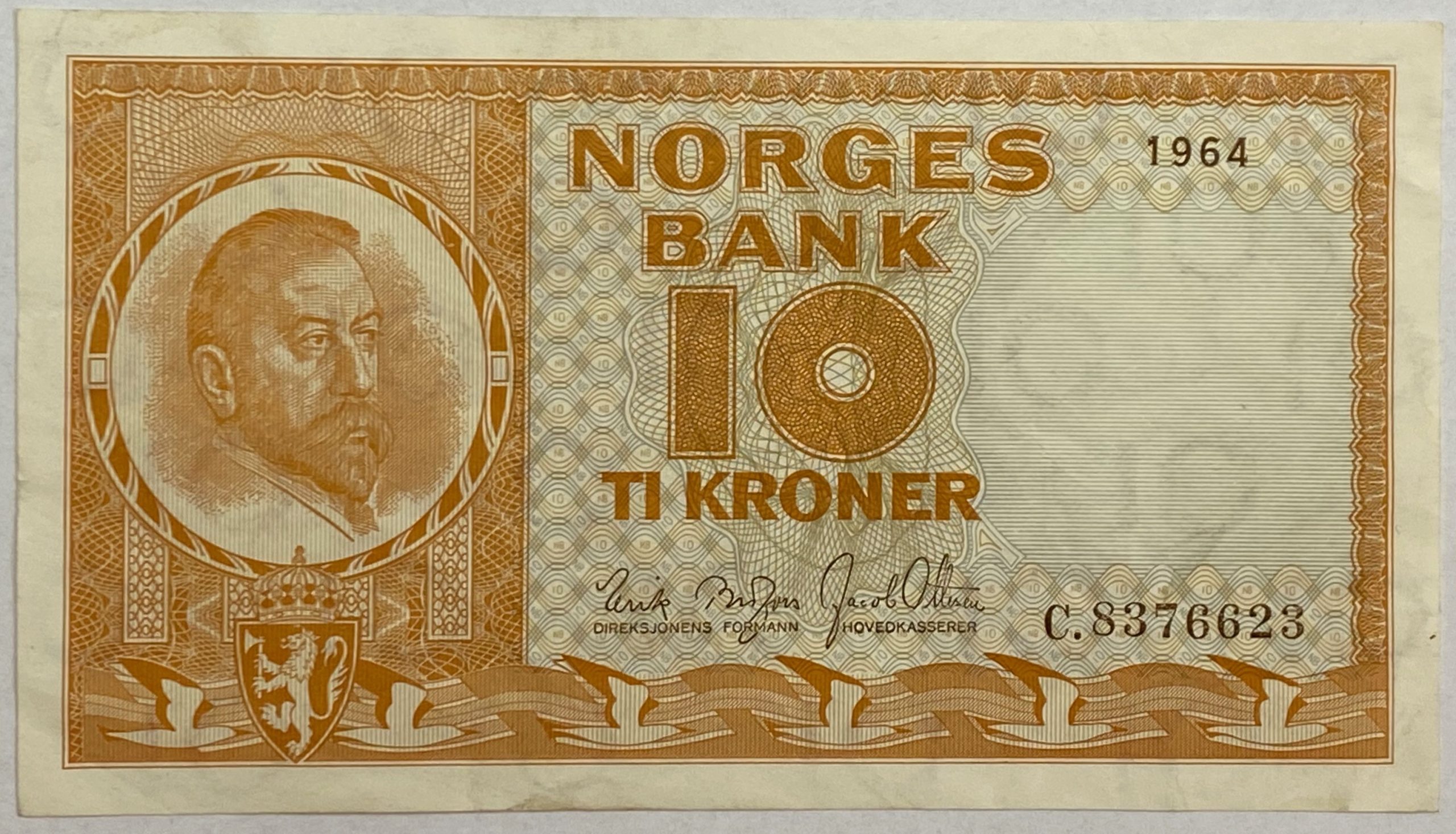 S 1964 10 kroner C.8376623, 1