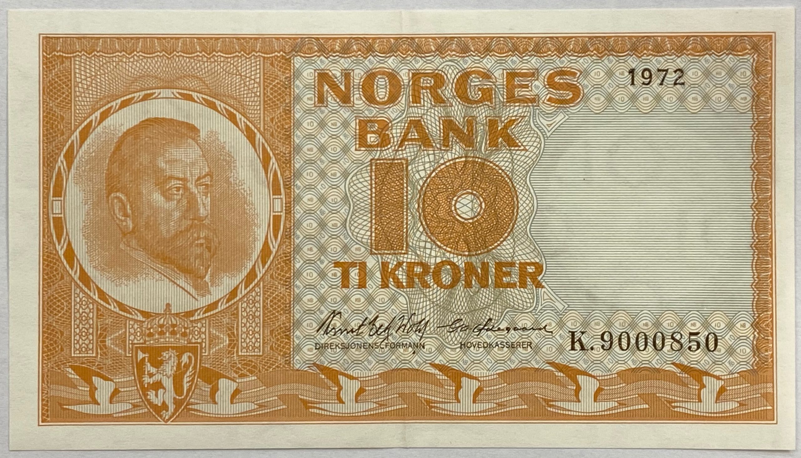 S 1972 10 kroner K.9000850, 1+/01