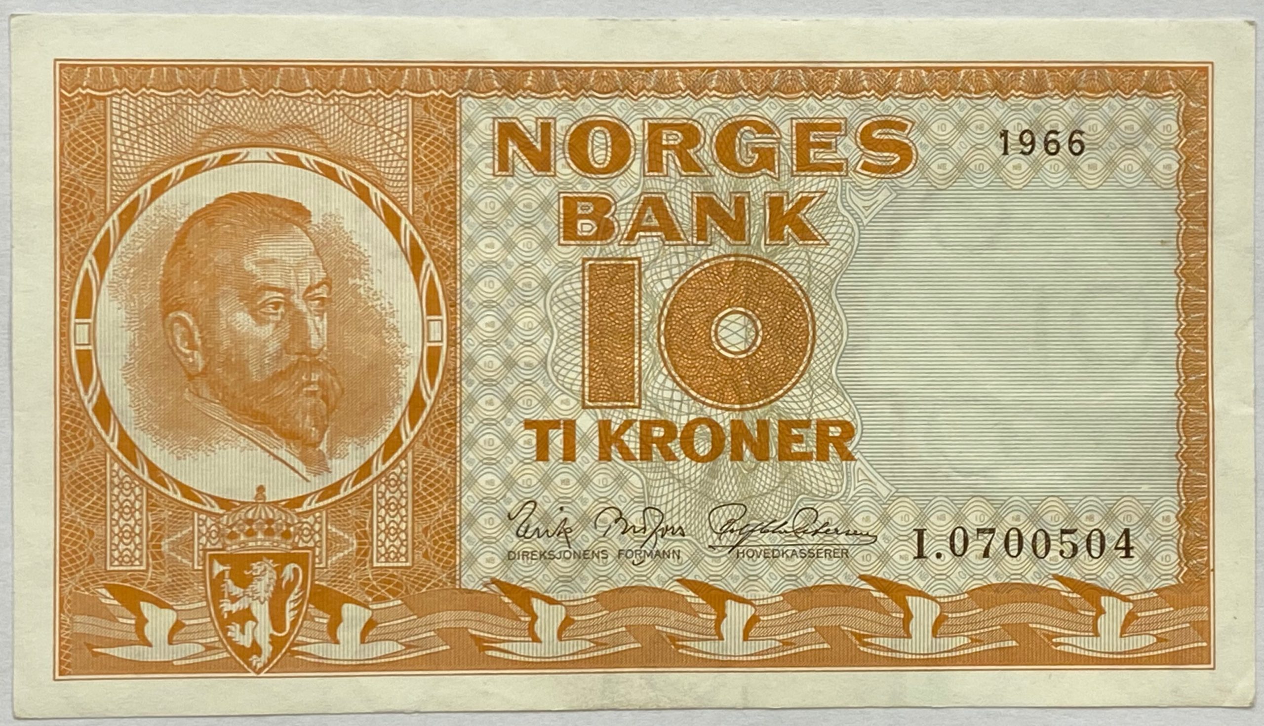 S 1966 10 kroner I.0700504, 1/1+