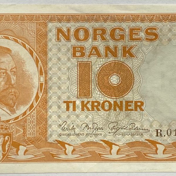 1968 10 kroner R.0189504, 1+ /01