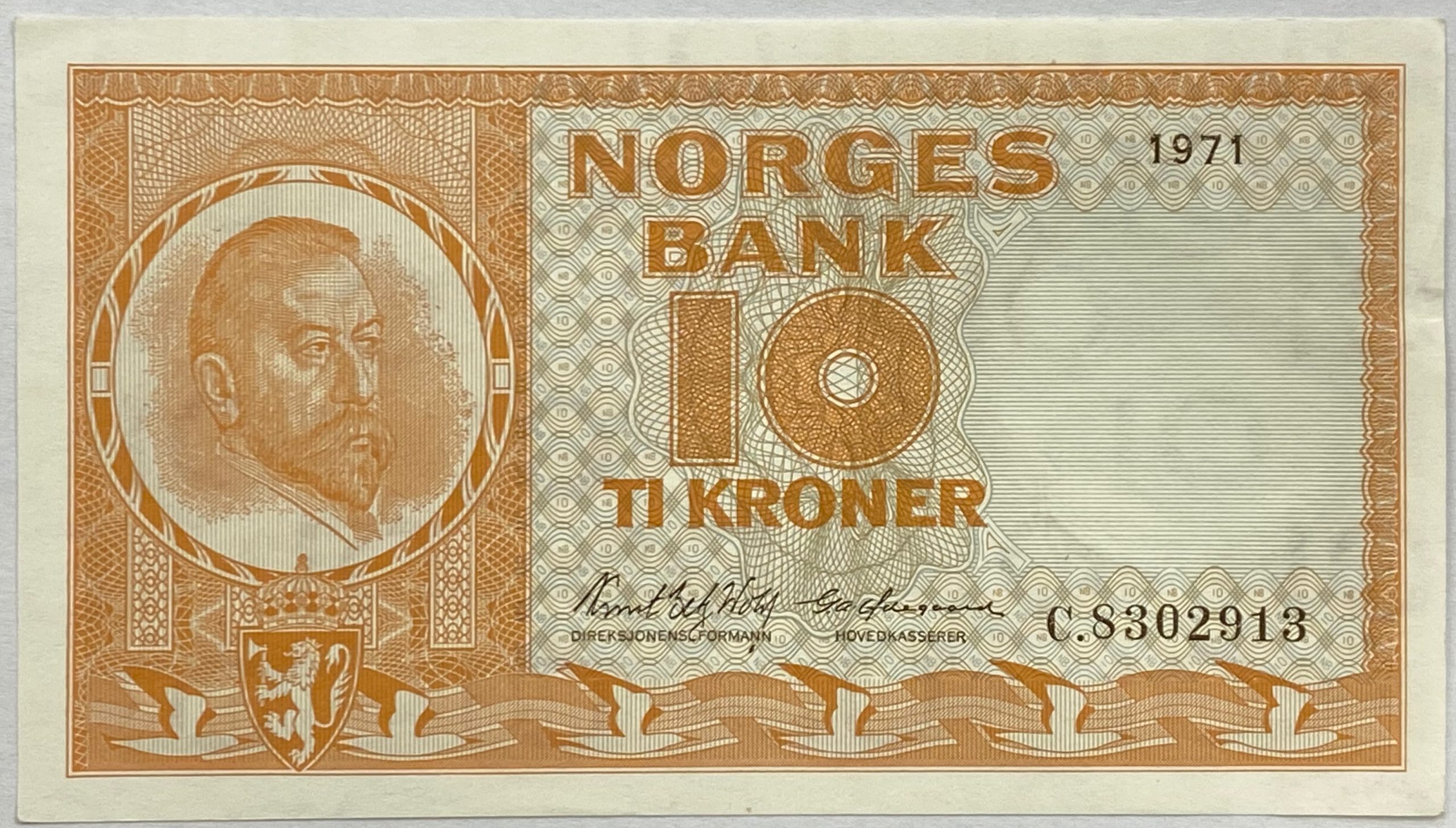 S 1971 10 kroner C.8302913, 1+/01