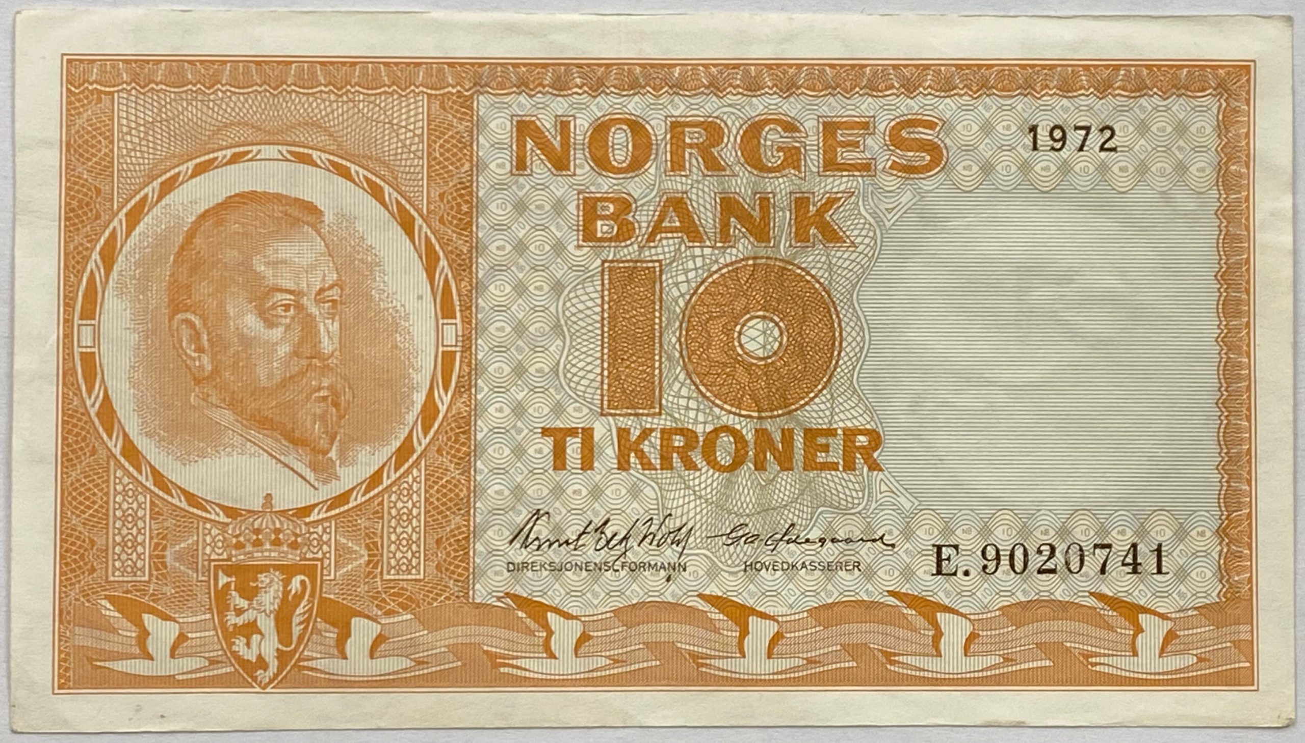 S 1972 10 kroner E.9020741, 1+