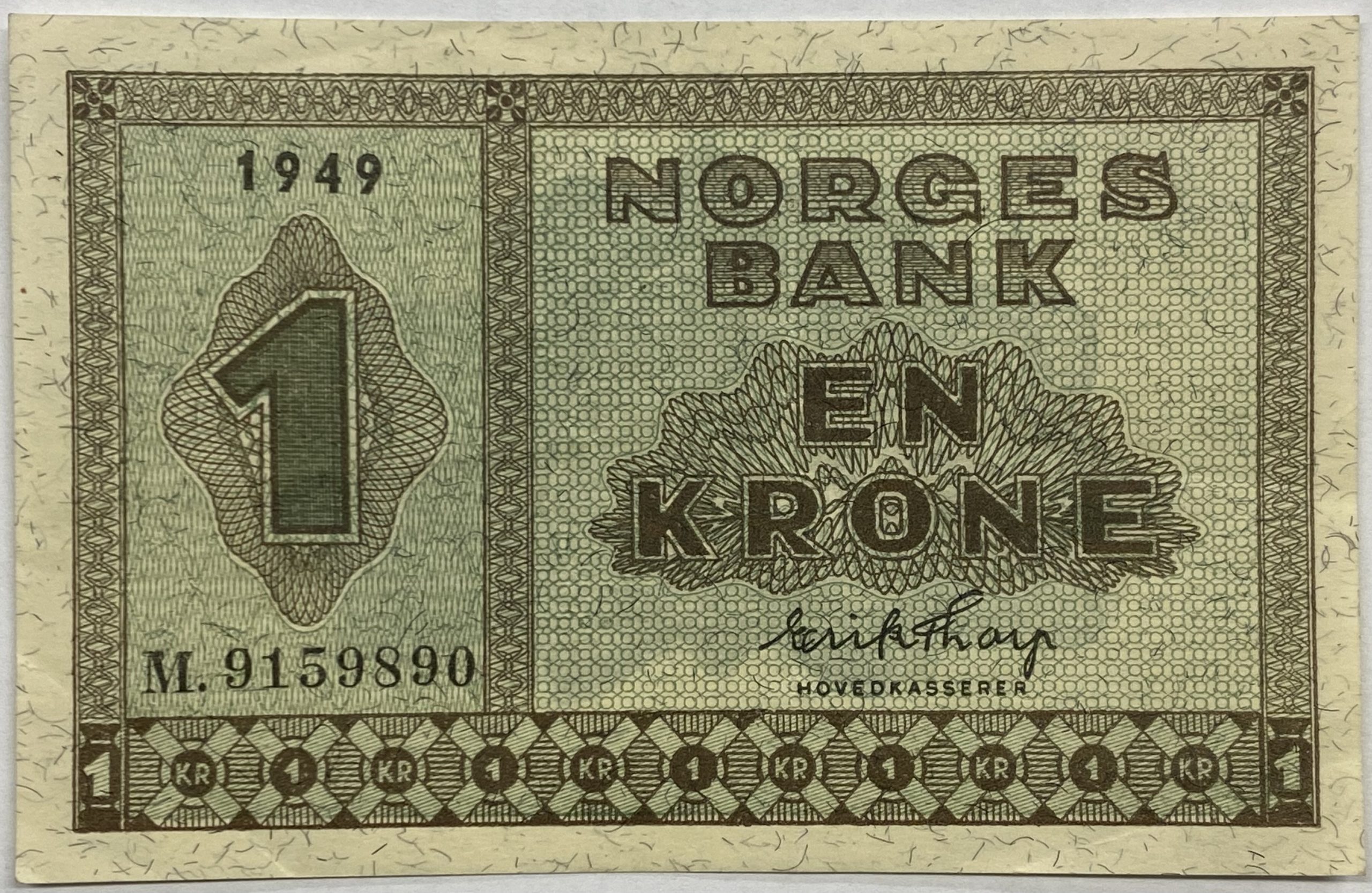 1949 1 krone M.9159890, 1