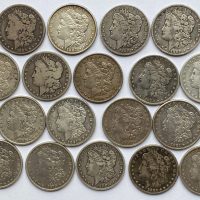 1878-1921 USA dollar Morgan 22 stk., VK
