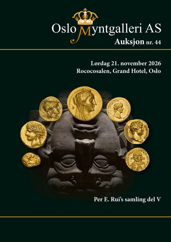 Oslo Myntgalleri katalog for auksjon nr. 44, forhåndssalg
