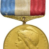 1900 Erindringsmedaljen for Pariserkoret, Throndsen, 27 mm, forgylt bronse, 0/01