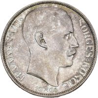 1908 1 krone Haakon VII, 0