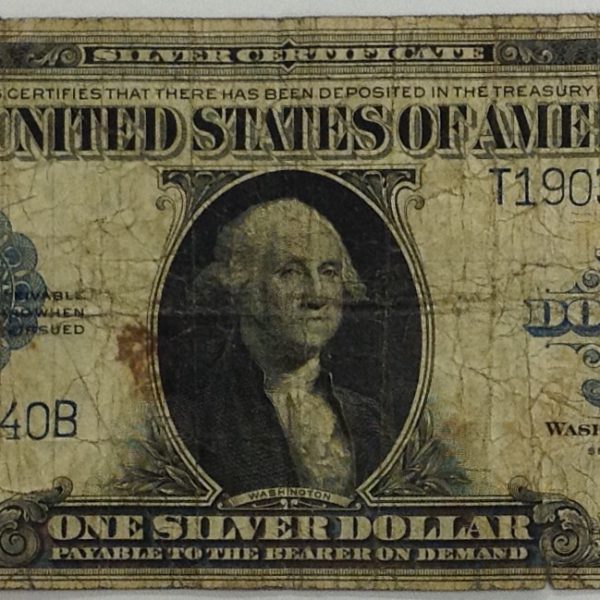 1923  USA  1 dollar, 1-/2