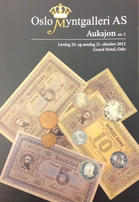 Oslo Myntgalleri katalog auksjon nr. 1