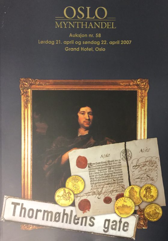 Oslo Mynthandel katalog auksjon nr.58