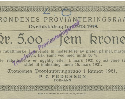 Trondenes Provianteringsraad 1921
